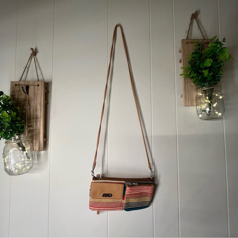 Relic Tan and Multicolor Crossbody Bag